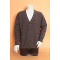 Yak Wool /Cashmere Deep V Neck Cardigan Long Sleeve Sweater/Garment/Clothing/Knitwear